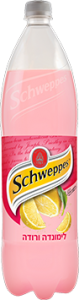 schweppes בטעם לימונדה ורודה 1.5 ליטר